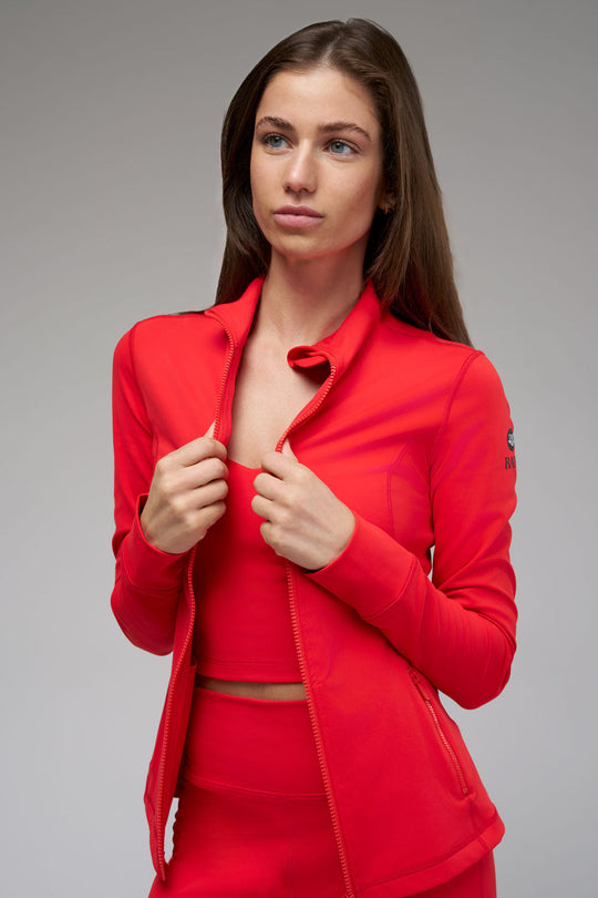 Versatile stretch jacket designed for all-day wear, from studio sessions to city streets.