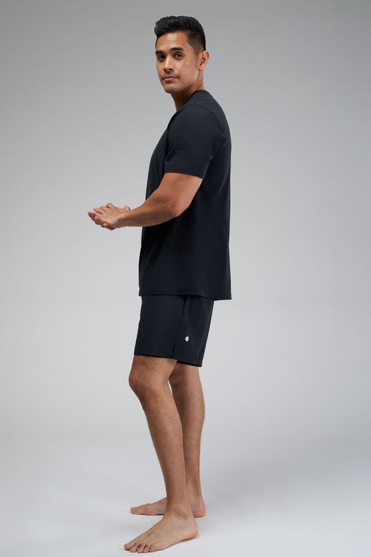 Running shorts with built-in lining pockets, side pockets, and a zippered back pocket for secure essentials.