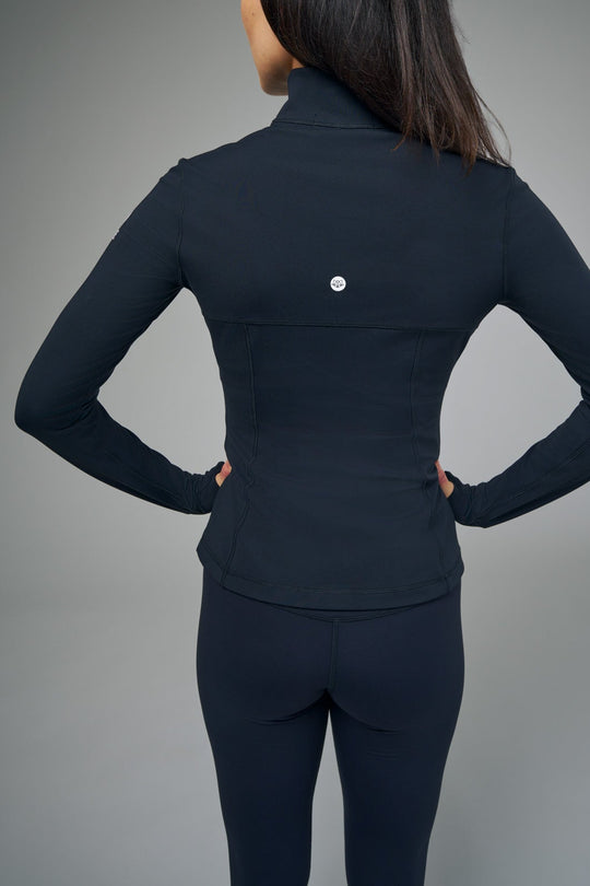 Versatile stretch jacket designed for all-day wear, from studio sessions to city streets.