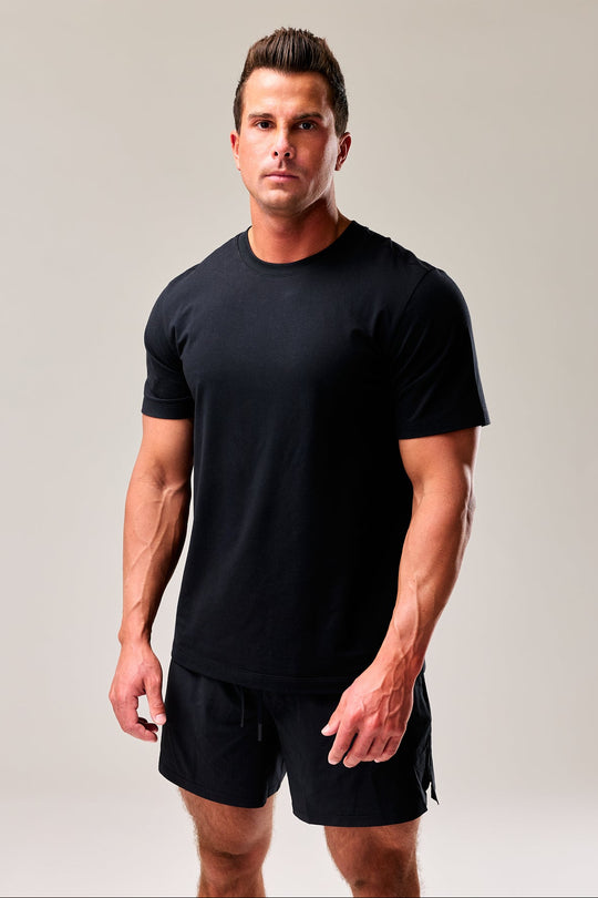 Classic men's tee designed for effortless movement, comfort, and all-day wear.