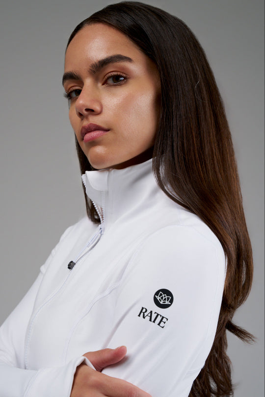 Versatile stretch jacket designed for all-day wear, from studio sessions to city streets.
