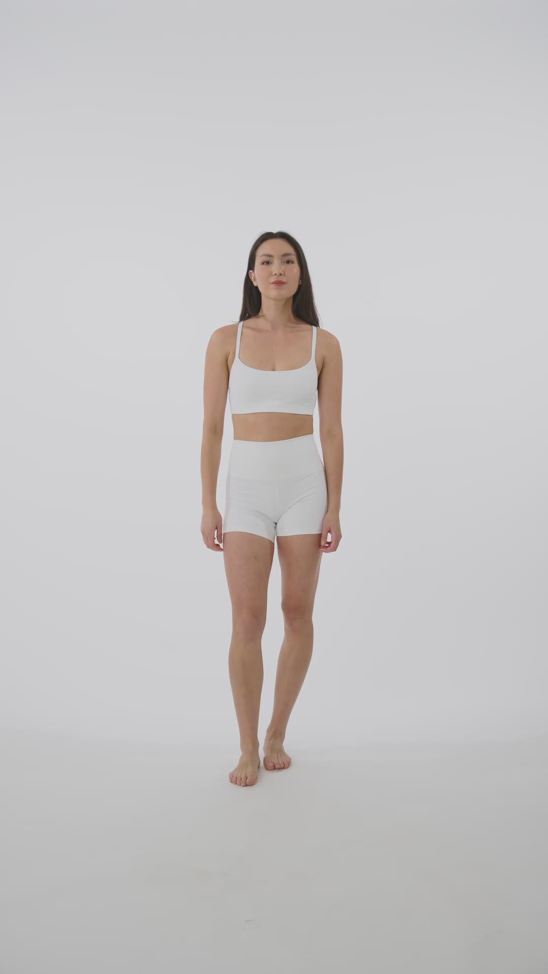 High-waisted shorts with a hidden waistband pocket for essentials.