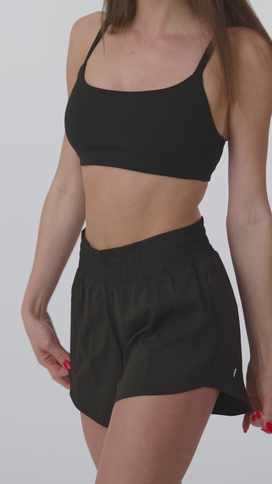 Mid-rise running shorts built for movement, with secure storage and all-day comfort.