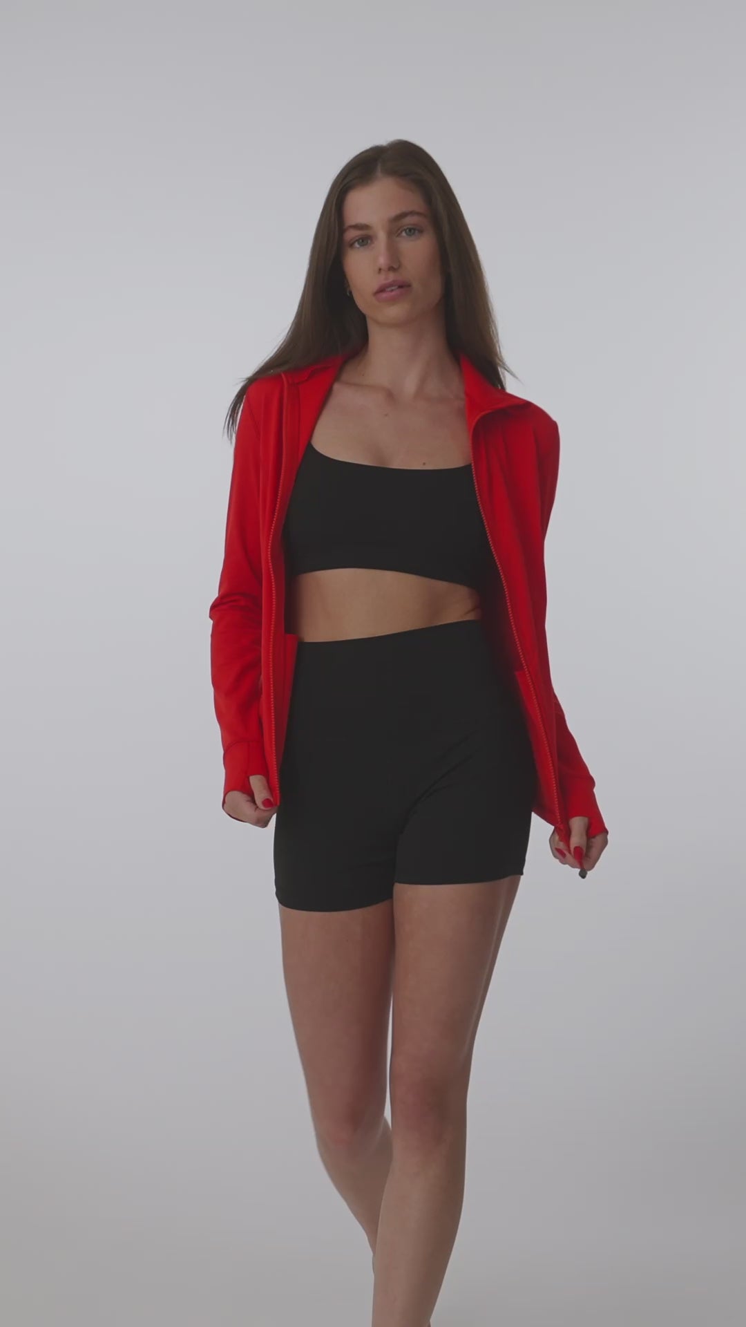 Versatile stretch jacket designed for all-day wear, from studio sessions to city streets.